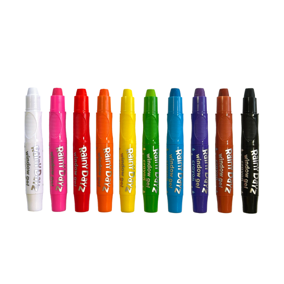 OOLY Rainy Dayz Window Gel Crayons Set of 10