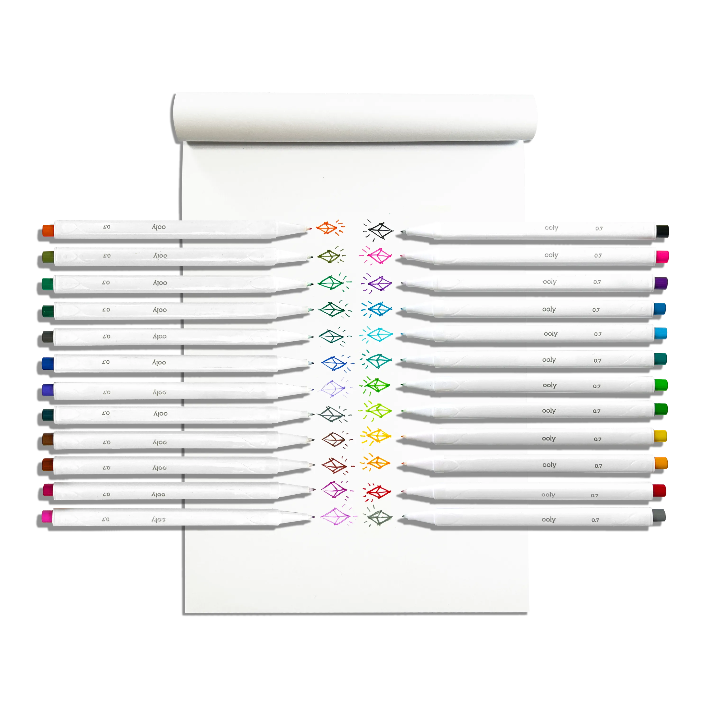 OOLY Seriously Fine Tip Markers Set of 24