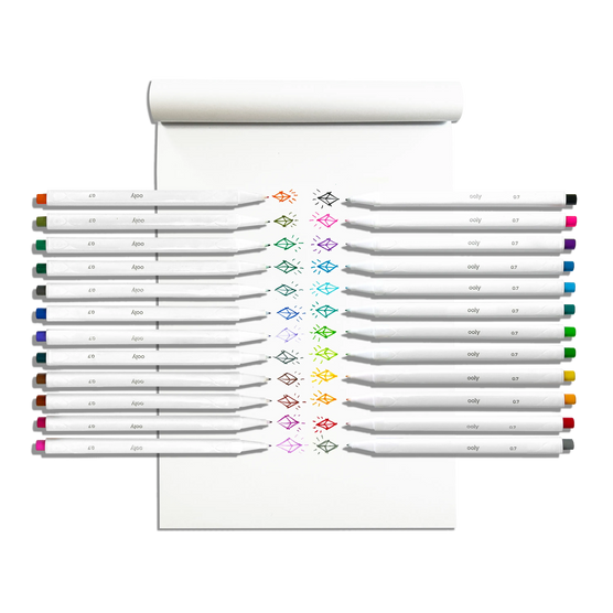 OOLY Seriously Fine Tip Markers Set of 24