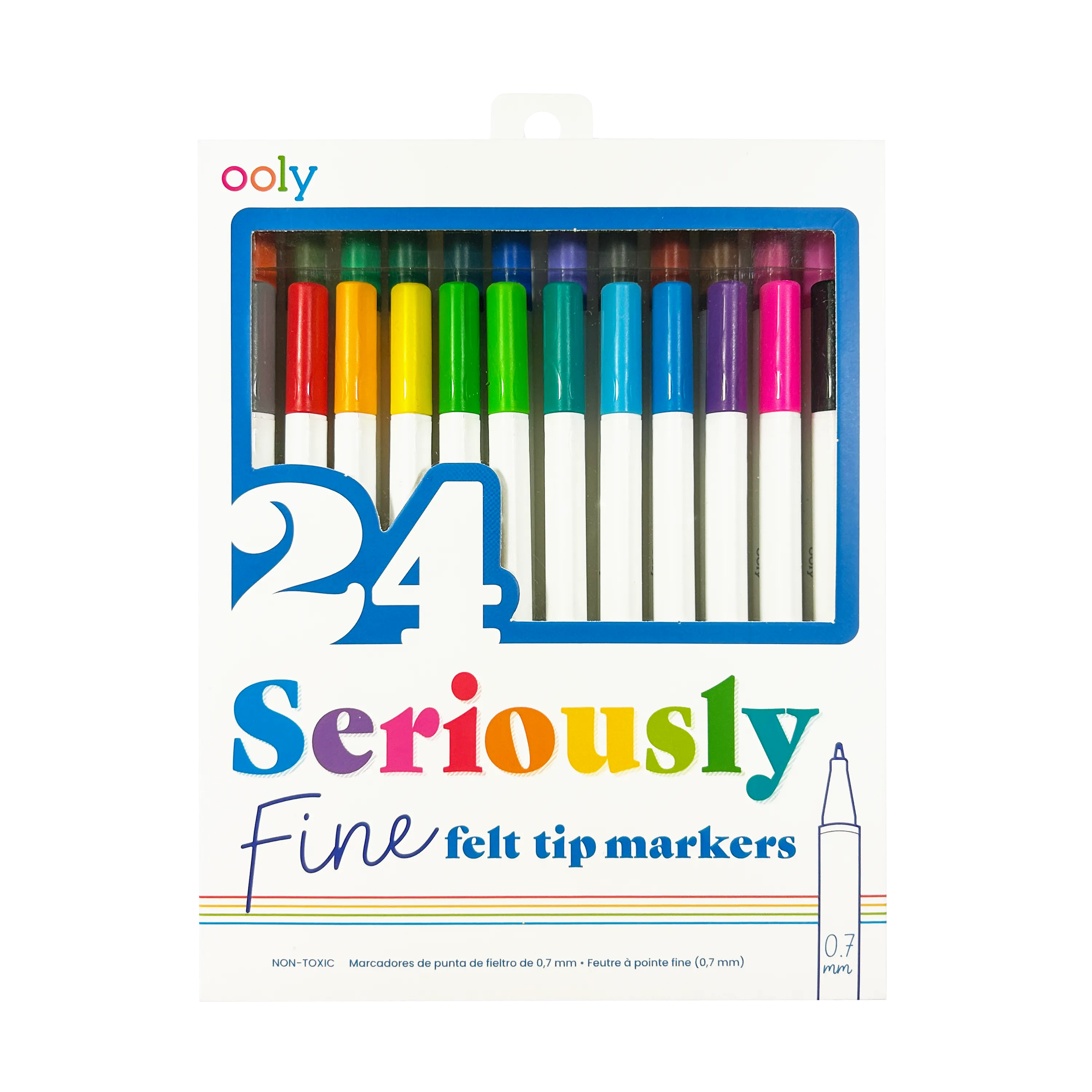 OOLY Seriously Fine Tip Markers Set of 24