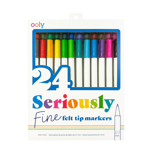 OOLY Seriously Fine Tip Markers Set of 24