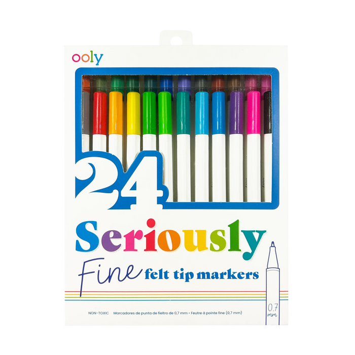 OOLY Seriously Fine Tip Markers Set of 24