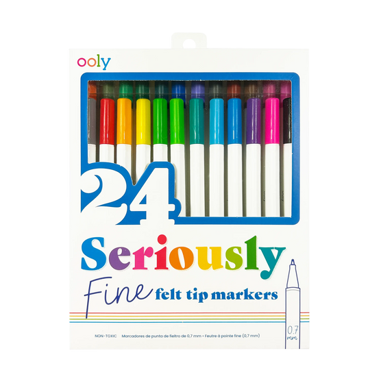 OOLY Seriously Fine Tip Markers Set of 24
