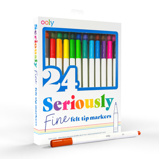 OOLY Seriously Fine Tip Markers Set of 24