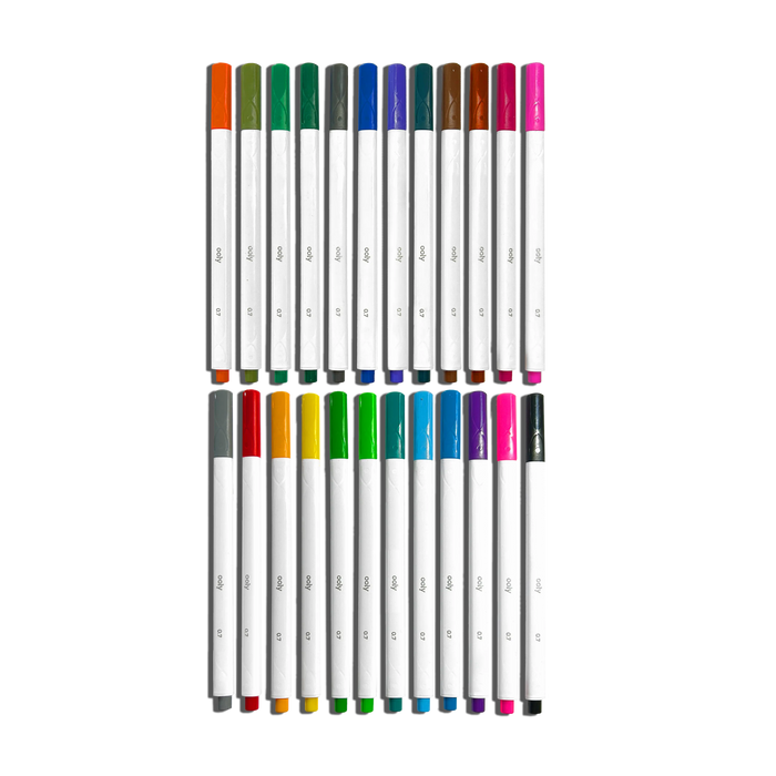 OOLY Seriously Fine Tip Markers Set of 24