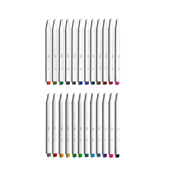 OOLY Seriously Fine Tip Markers Set of 24