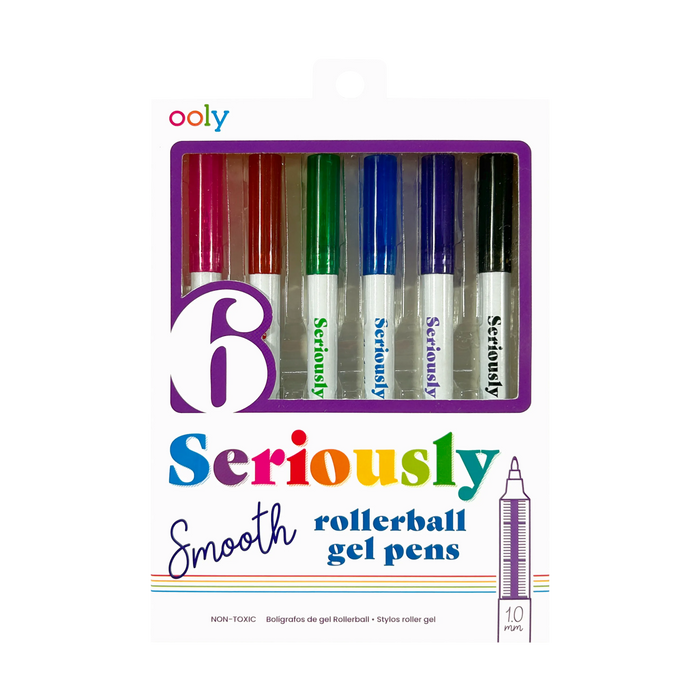 OOLY Seriously Smooth Rollerball Gel Pens 6-Piece Set