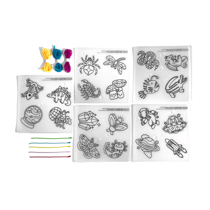OOLY Shrink-Its! Glow Buddies DIY Shrink Art Kit 20ct