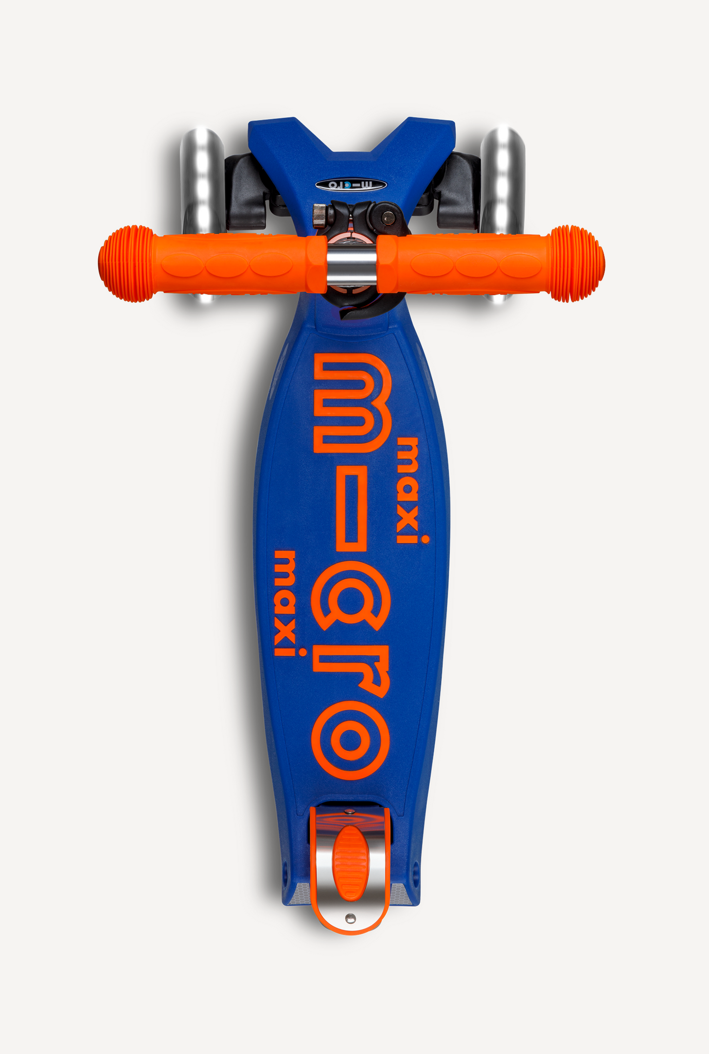 Maxi LED Foldable Blue and Orange Micro Scooter