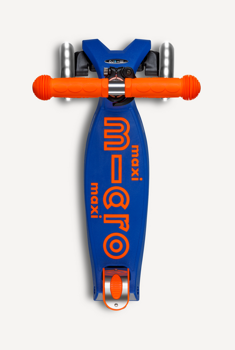 Maxi LED Foldable Blue and Orange Micro Scooter