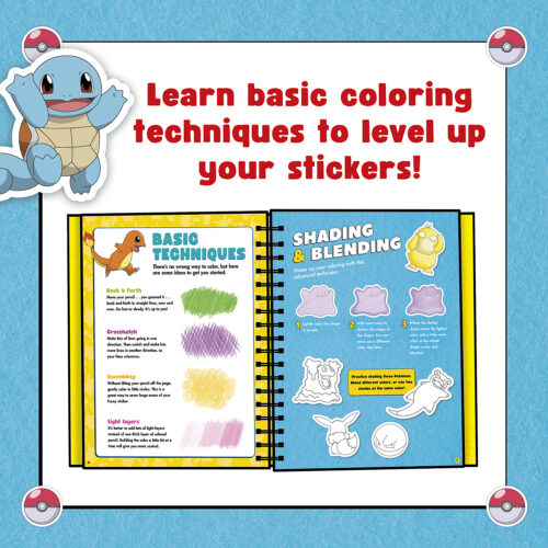 Pokemon Color Your Own Fuzzy Stickers