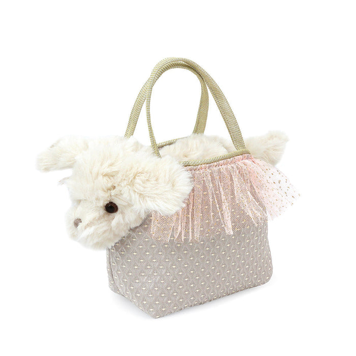 Sugar Maltese Puppy Plush Toy and Purse Set Mon Ami
