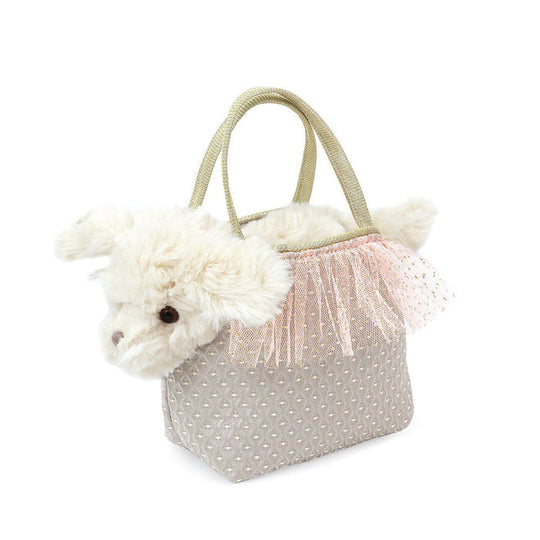 Sugar Maltese Puppy Plush Toy and Purse Set Mon Ami