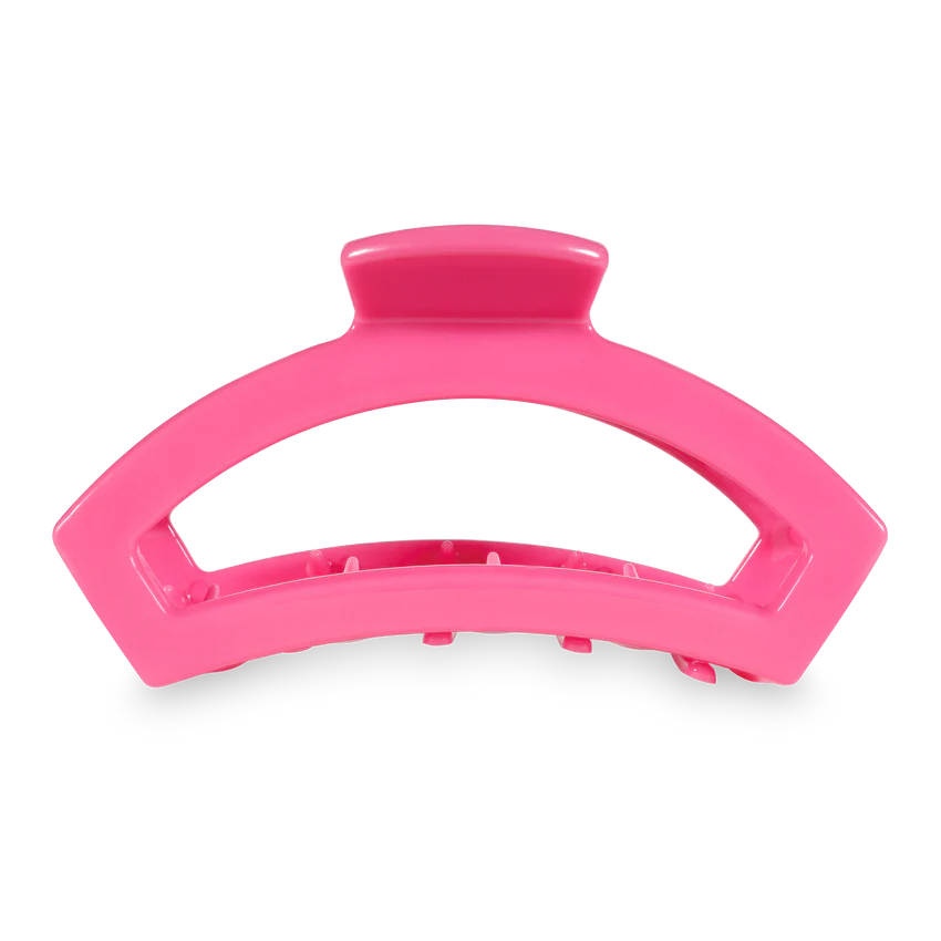 Large Teleties Open Claw Clip - Paradise Pink