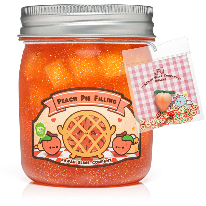 Kawaii Slime Company Peach Pie Filling Jelly Cube Slime