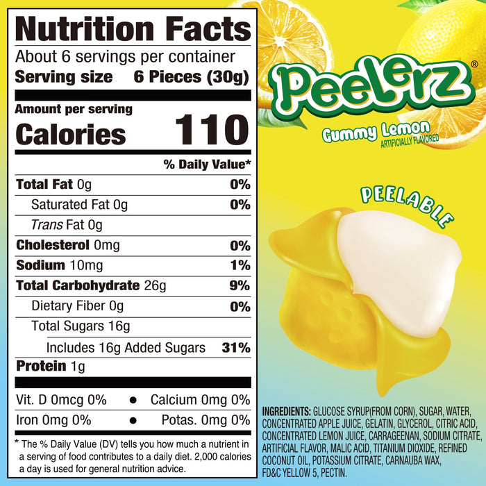Peelerz - Peelable Gummy Lemon Flavor
