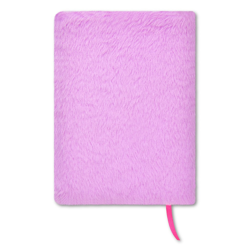 Iscream Piece of Cake Journal Furry Cover with Chenille Patches