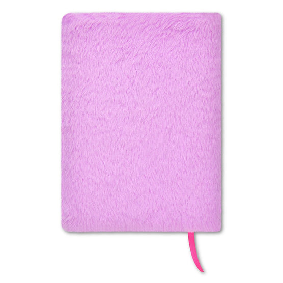 Iscream Piece of Cake Journal Furry Cover with Chenille Patches