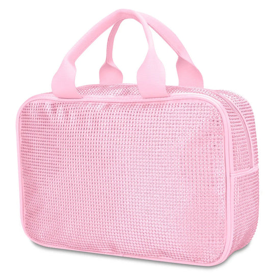 ISCREAM - Pink Rhinestone Cosmetic Bag