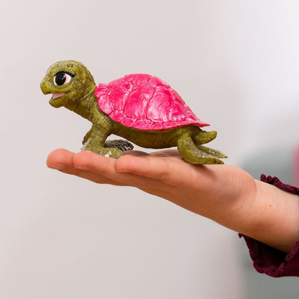 Pink Sapphire Turtle Figurine