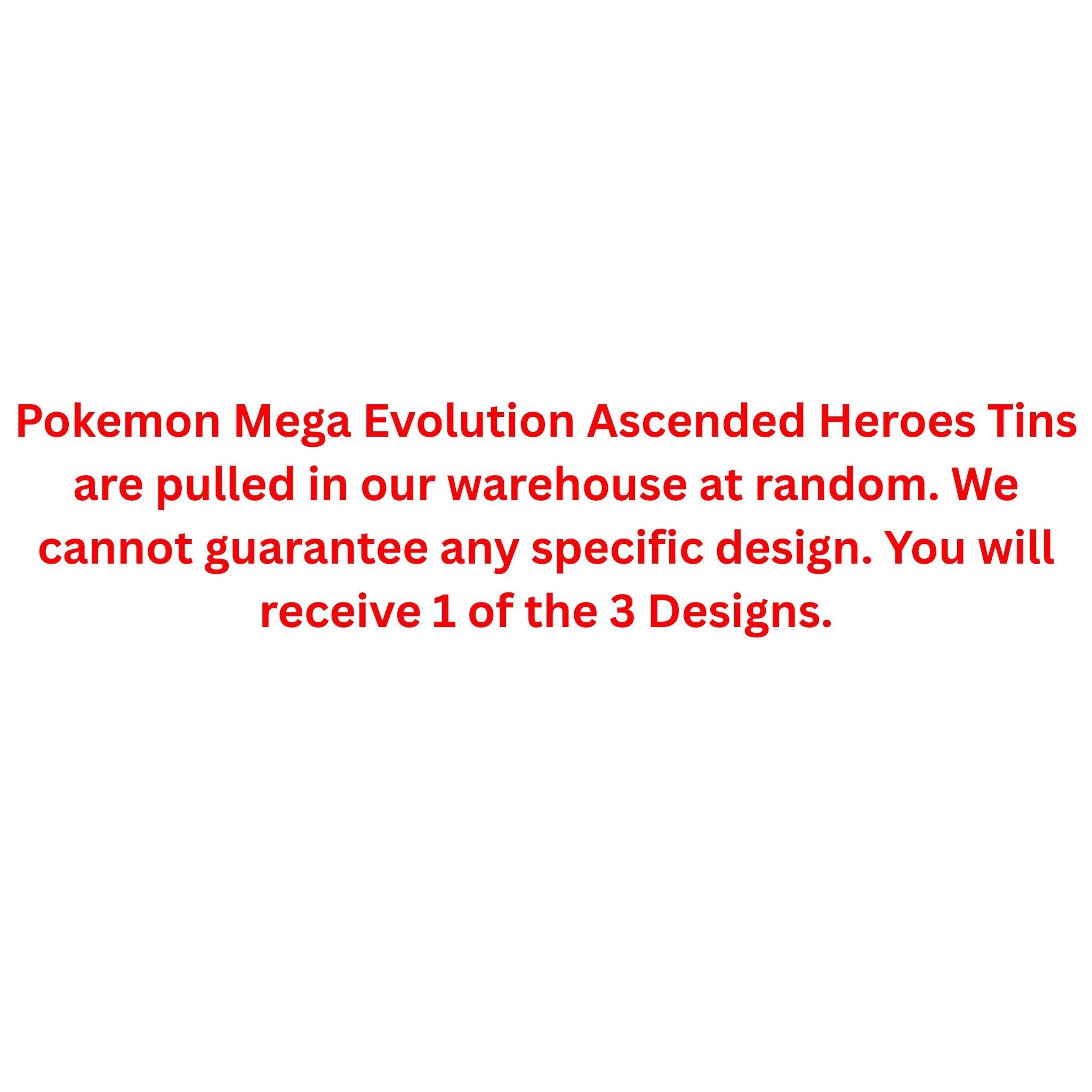 Pokemon Mega Evolution Ascended Heroes Collector Tin