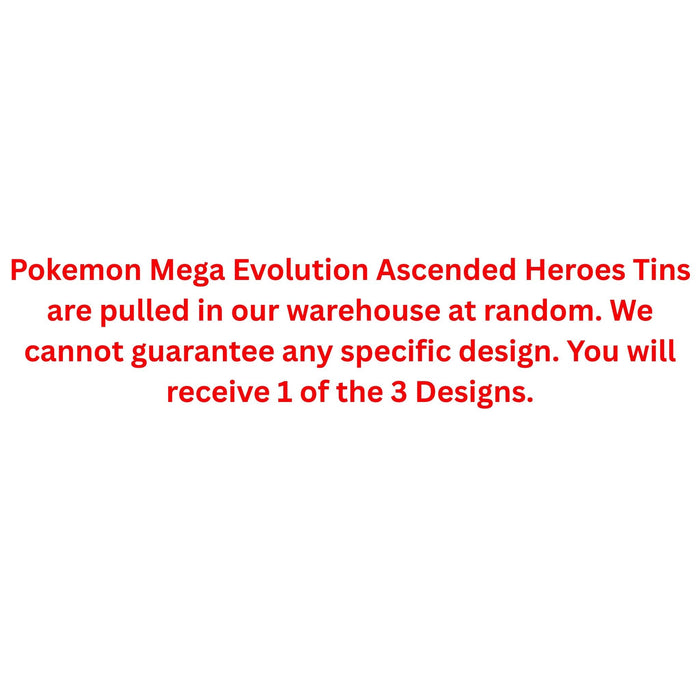Pokemon Mega Evolution Ascended Heroes Collector Tin