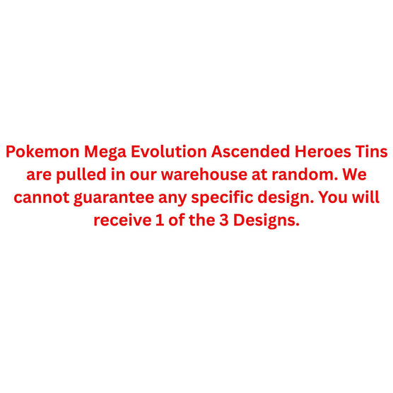 Pokemon Mega Evolution Ascended Heroes Collector Tin