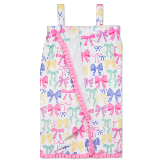 Pretty Bows Plush Spa Wrap - XSMALL