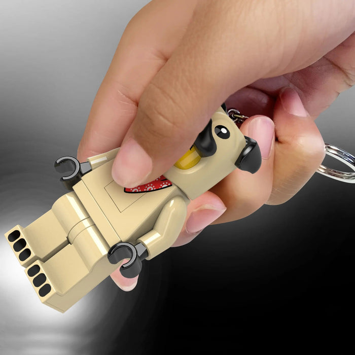 LEGO Pug Costume Guy Keychain Light KE213H