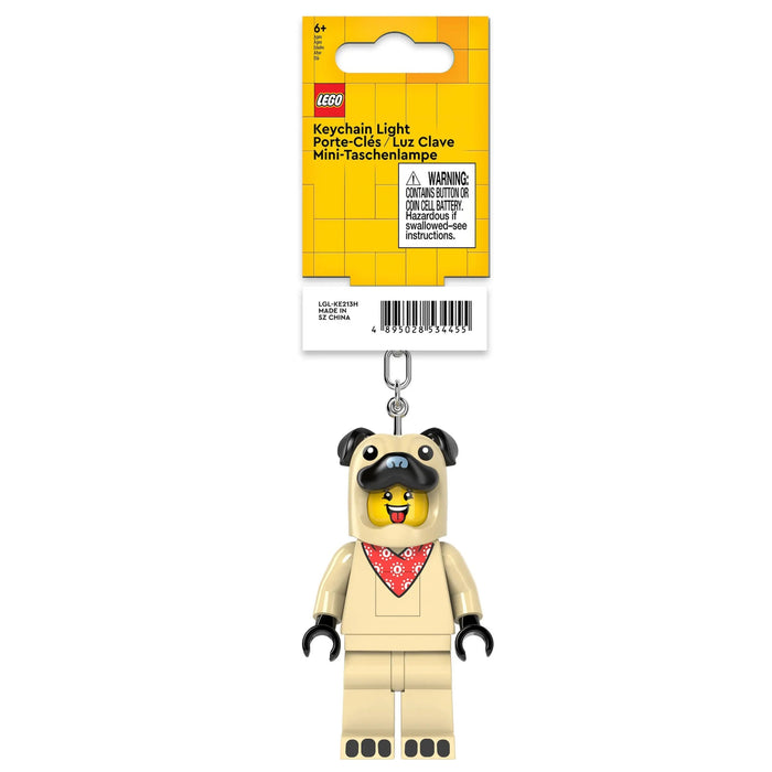 LEGO Pug Costume Guy Keychain Light KE213H