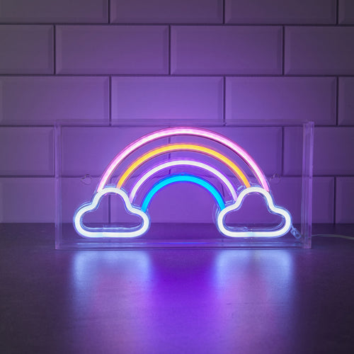 Neon Art Desktop & Wall Signs-Rainbow