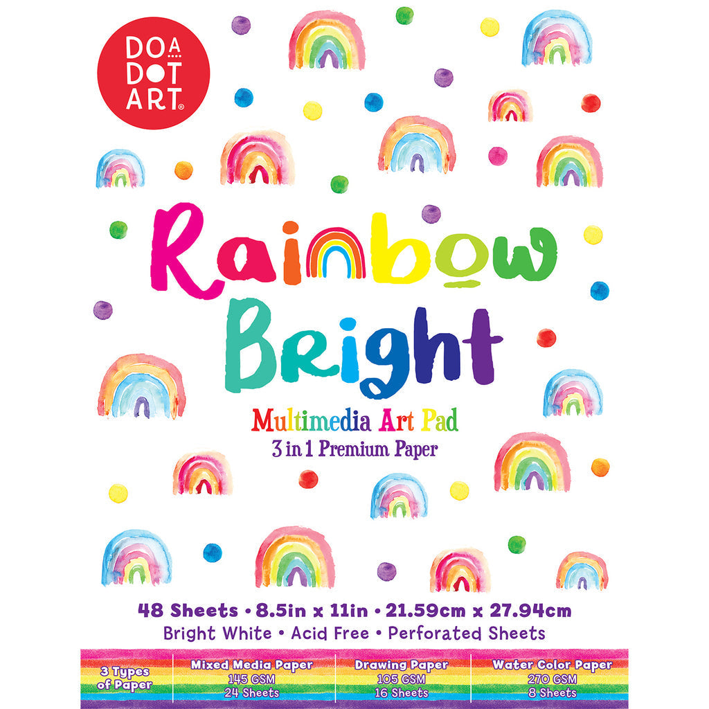 Rainbow Bright Multimedia Art Pad