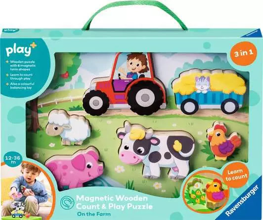 Ravensburger Wooden Puzzle On the Farm Puzzle