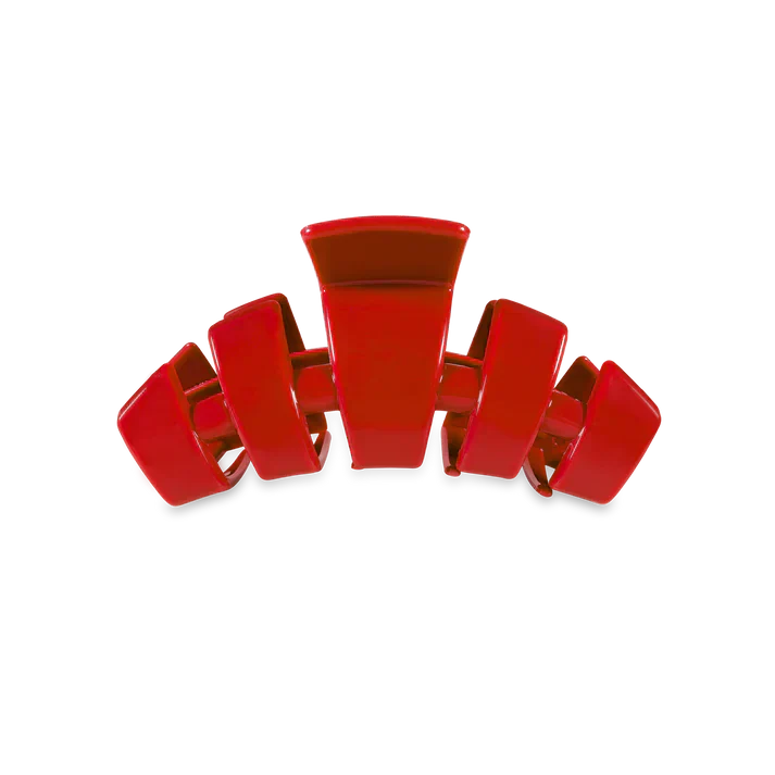Teleties Classic Red Carpet Ready Small Claw Hair Clip Red