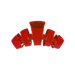 Teleties Classic Red Carpet Ready Small Claw Hair Clip Red