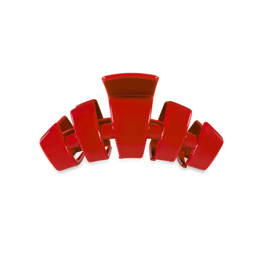Teleties Classic Red Carpet Ready Small Claw Hair Clip Red