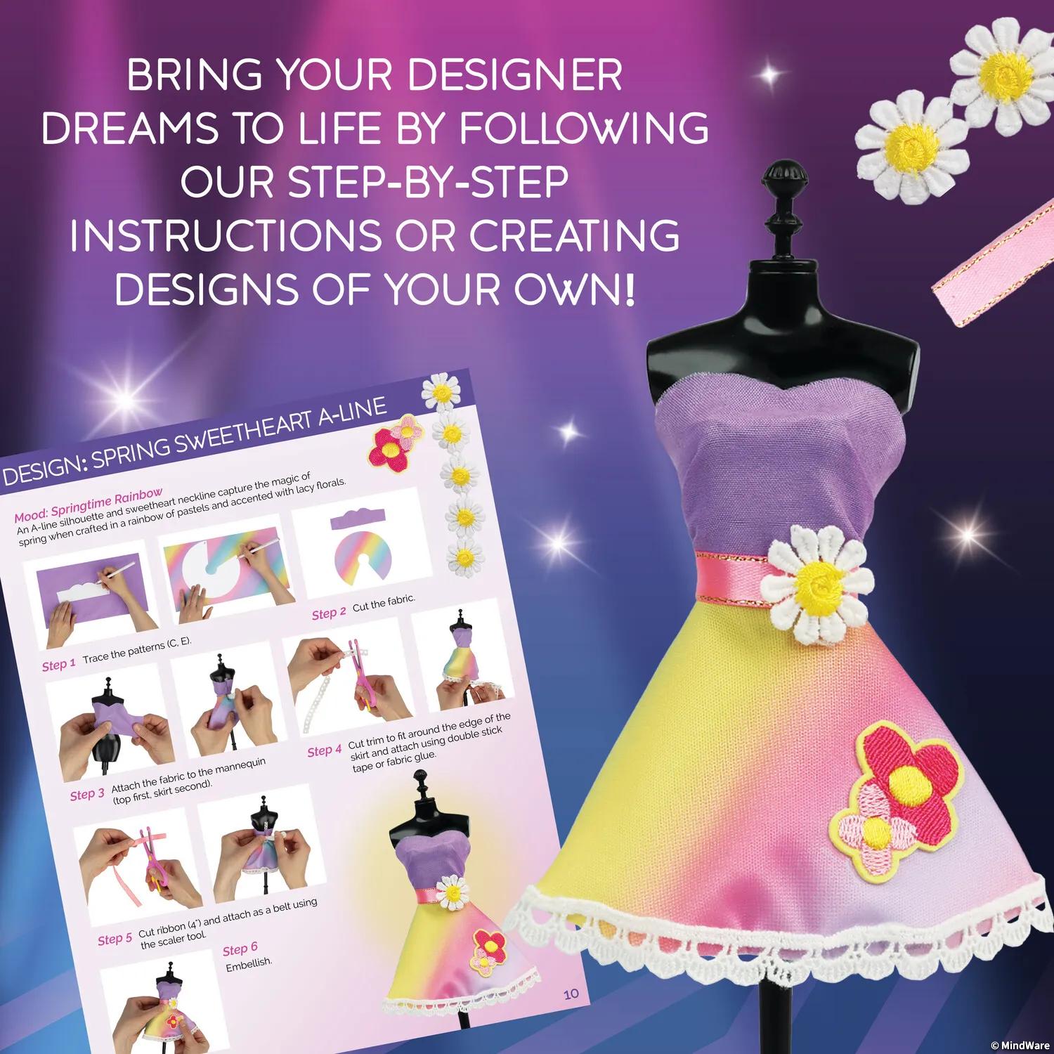Run the Runway Fashion Design Kit – Creative Dress Styling & Sketching Set for Kids