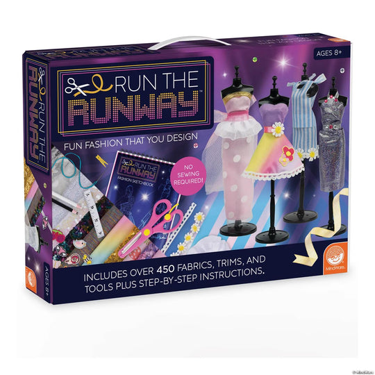 Run the Runway Fashion Design Kit – Creative Dress Styling & Sketching Set for Kids