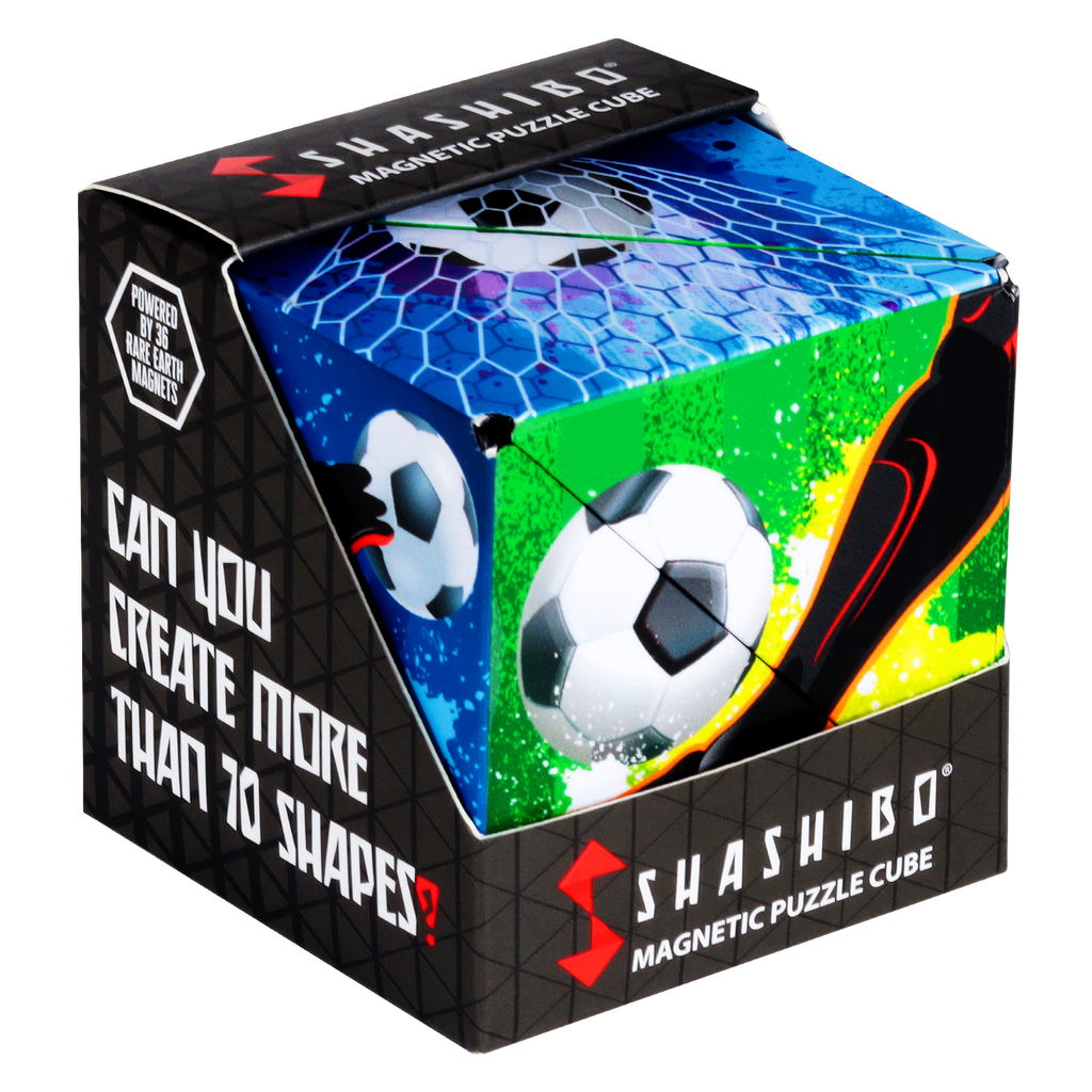 Fun in Motion Toys Shashibo Shape Shifting Puzzle Cube Soccer