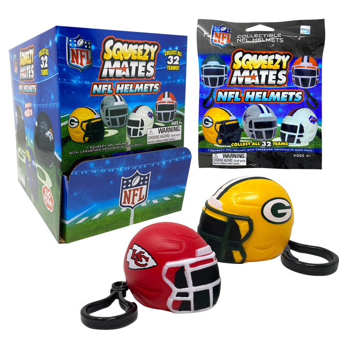 Party Animal NFL Squeezy Helmet Blind Pack Display