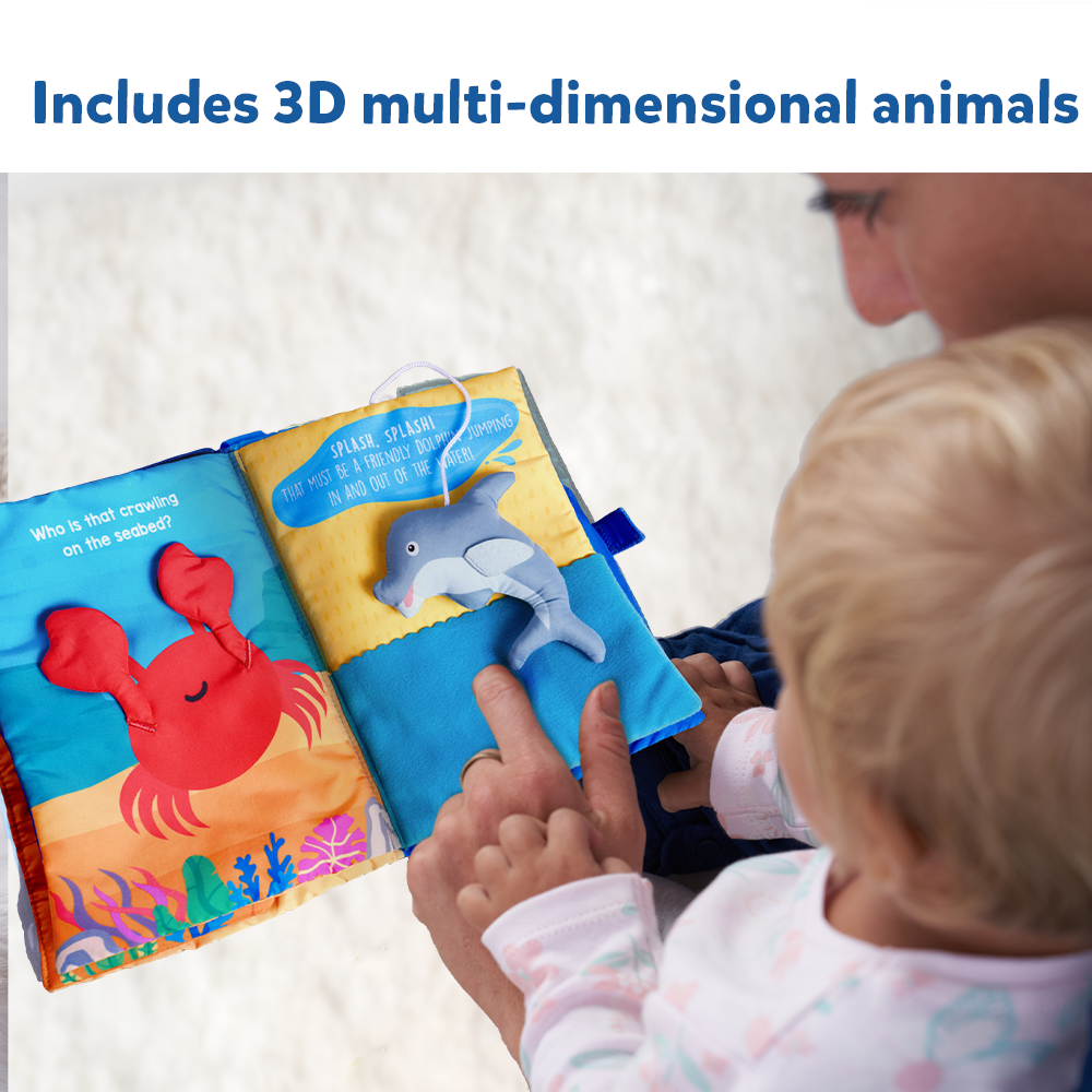 Skillmatics Peek-A-Boo Sea Ocean Theme Interactive Soft Cloth Book 6 Months+