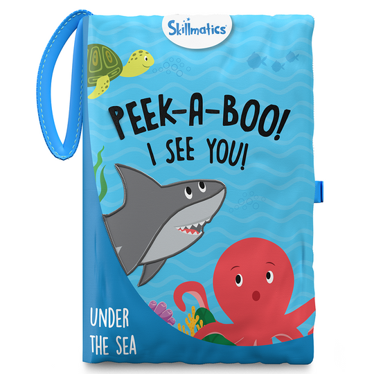 Skillmatics Peek-A-Boo Sea Ocean Theme Interactive Soft Cloth Book 6 Months+