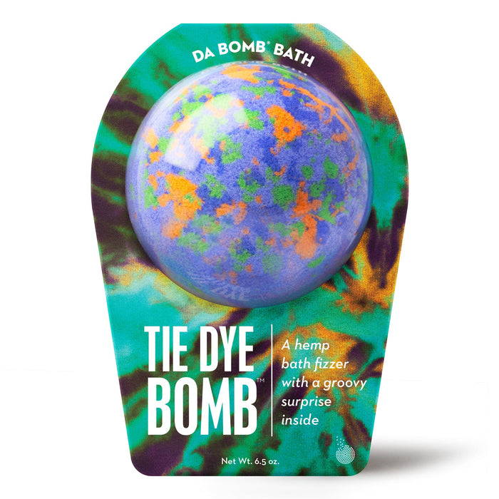 Vibrant Purple Tie Dye Bath Bomb: Fun Surprise Inside for Relaxing