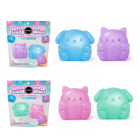 Super Duper Sugar Squisher Mini Kitty and Puppy 2-Pack