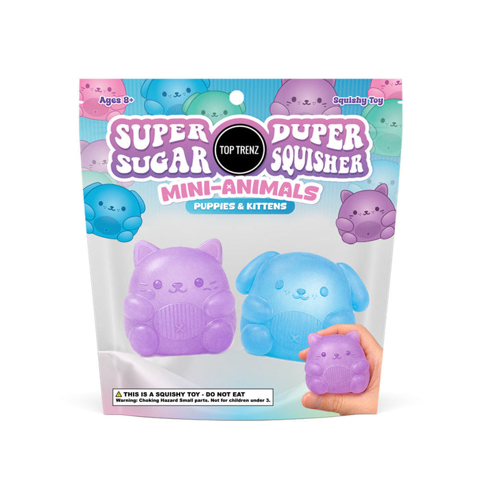Super Duper Sugar Squisher Mini Kitty and Puppy 2-Pack
