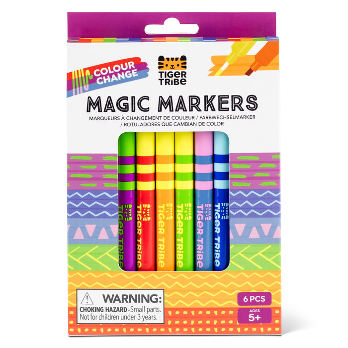 Tiger Tribe Colour Change Magic Markers Set of 6