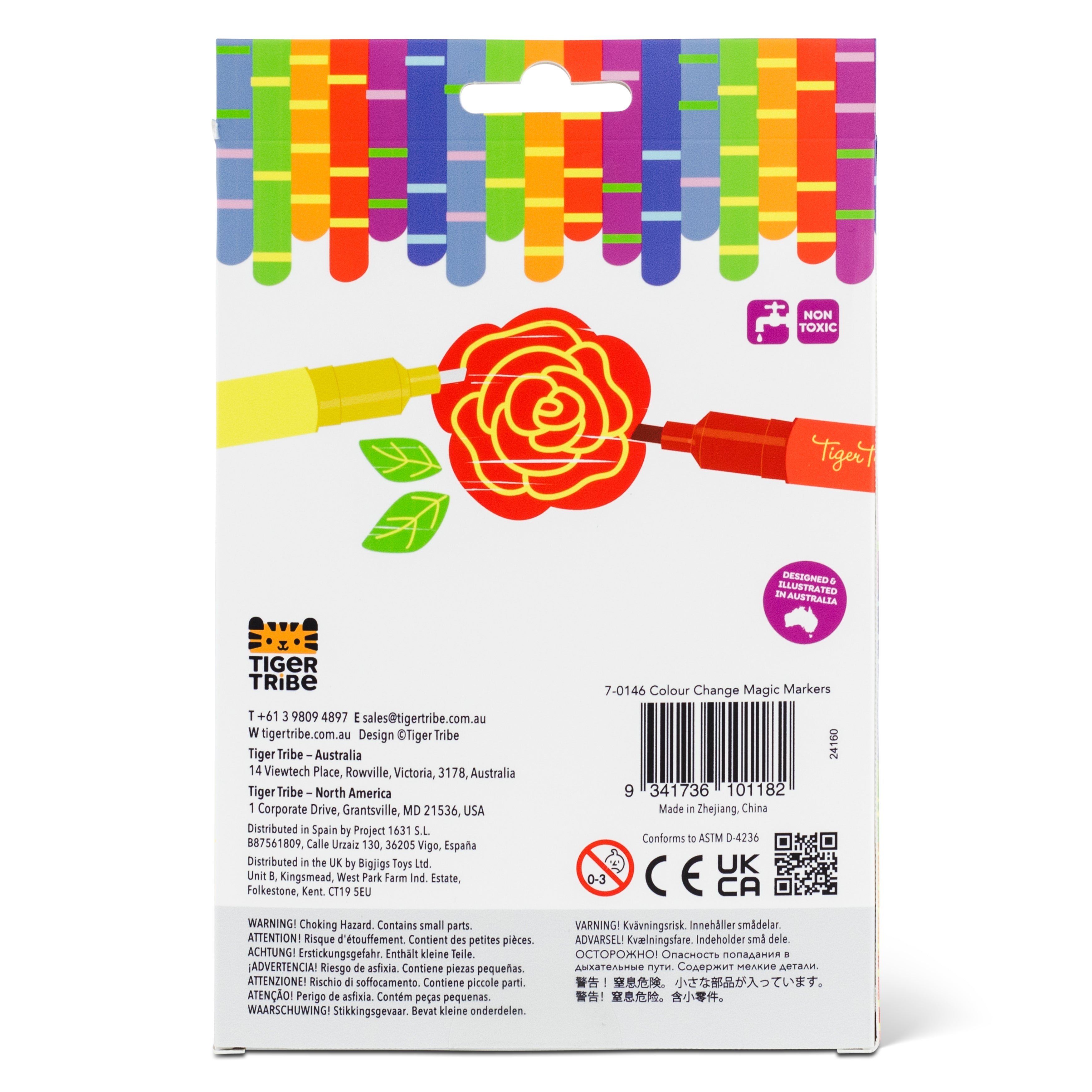 Tiger Tribe Colour Change Magic Markers Set of 6