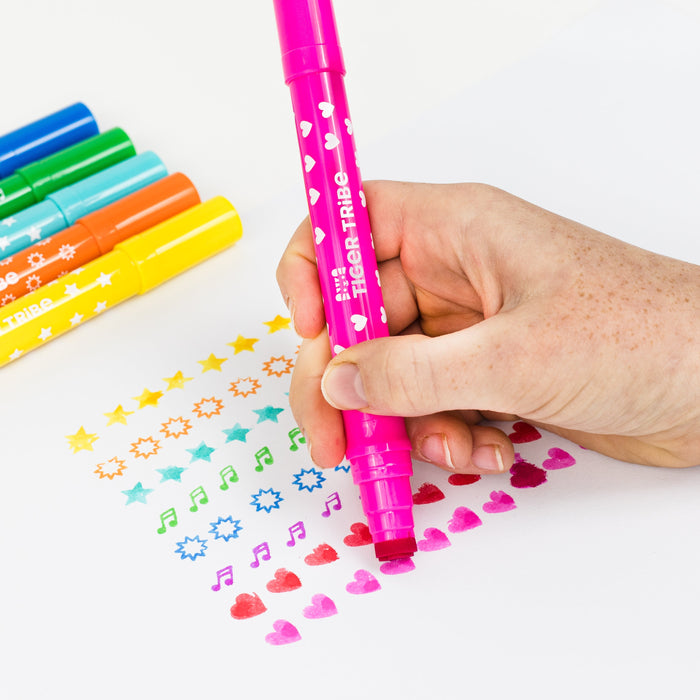Tiger Tribe Dual-Tip Stamp Markers 8-Piece Set