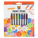 Tiger Tribe Dual-Tip Paint Pens 8-Pack Brush and Round Markers