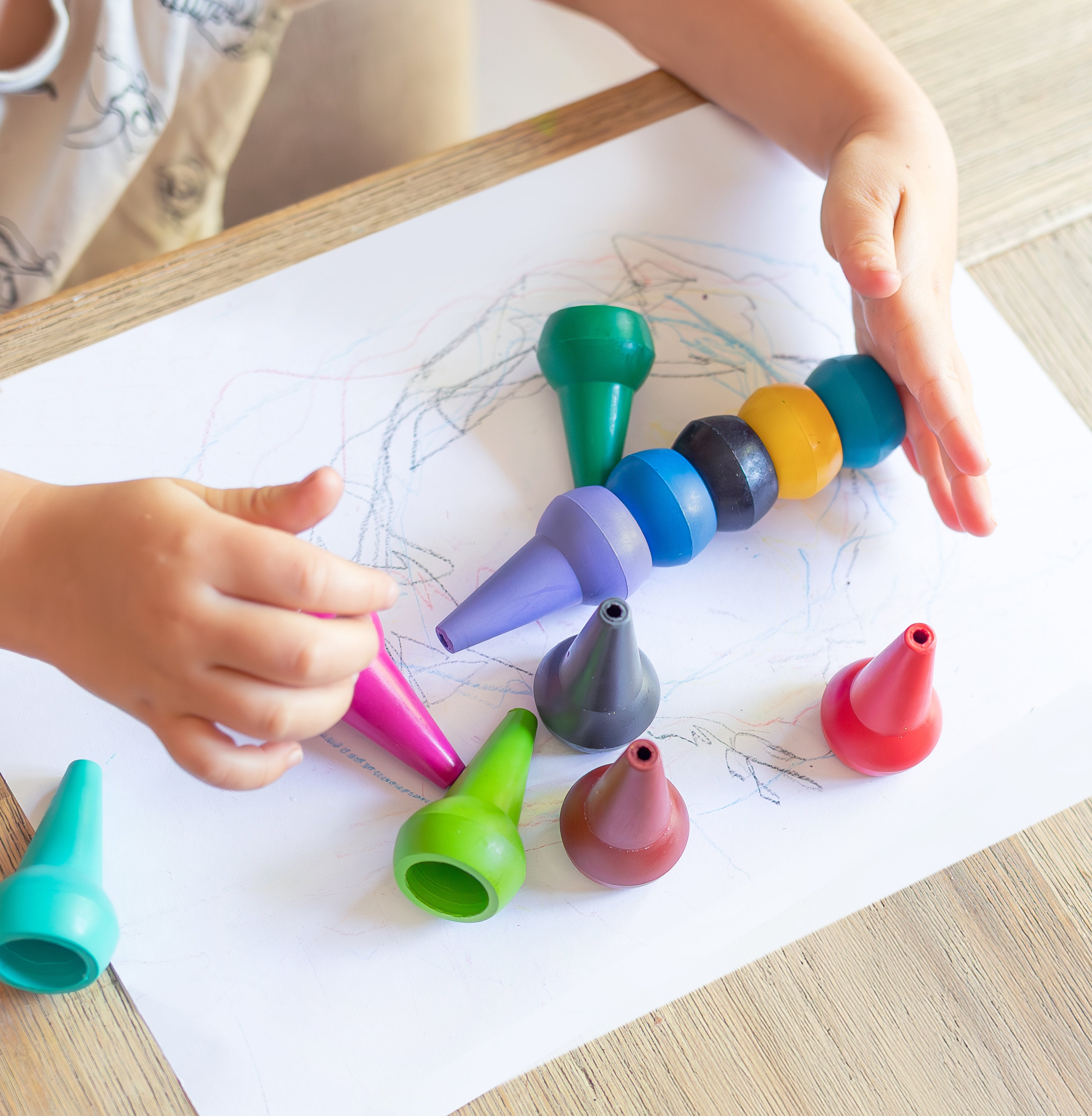 Tiger Tribe Stackable Crayons Candy Colours Set of 8